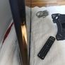 Walker brand flat screen tv 29inch in length  x17 inch heigth. Comes with original remot control, swivel mounted tv bracket and cables. . Image 2