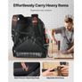 Tool Backpack, 64 Pockets, Heavy-duty Tools Storage Organizer Work Bags with Laptop Compartment & Molded Base, Electrician Jobsite Backpack for Electrician, Repairman, and HVAC Techs Image 4