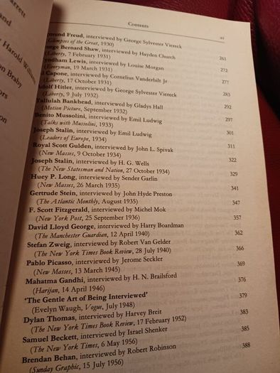 The Penguin Book of Interviews/ 1859 - to present day/1994
