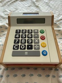 Wooden cash register