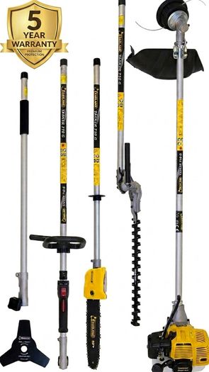 Tasker 5-in-1 multitool and Kushima 52cc brushcutter