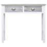 Console Table Grey 90x30x77 cm Wood Image 4