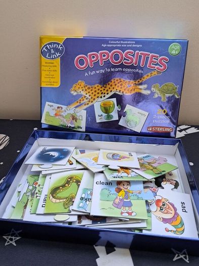 Opposites 2 pieces puzzles