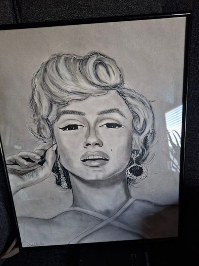 Framed Drwaing of Marlyn Monroe