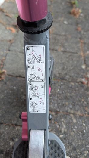 Pink scooter