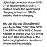Apple iPhone USB Type C lightning charging cables Image 2