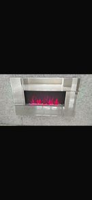 electric media wall fire