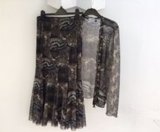 Ribkoff Chiffon Style Animal Two Piece 12
