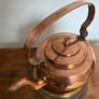 French solid copper kettle and warmer stand Image 4