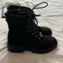 Ladies Schuh Black Suede Ankle Boots, Size 40 / 7 Image 6