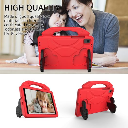For Samsung Galaxy Tab A8 10.5 2021 Case Kids Shockproof Tablet Smart Cover With Thumbs UP EVA New Red - FHT04SMTK4