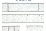 Airwrap Mesh 4 Sided Breathable Bumper Silver Stars