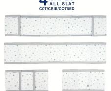 Airwrap Mesh 4 Sided Breathable Bumper Silver Stars