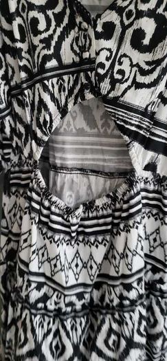 F&F Monochrome Aztec Summer Dress Sz 16UK