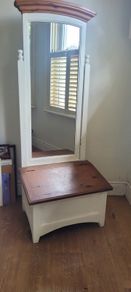 cream mirror cupboard