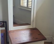 cream mirror cupboard