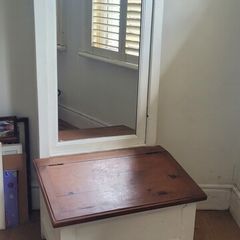 cream mirror cupboard