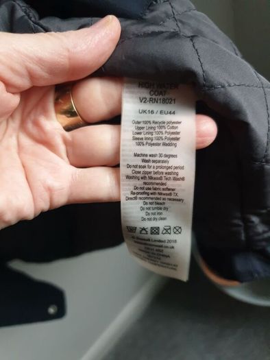 Seasalt Cornwall Raincoat Size Uk 16