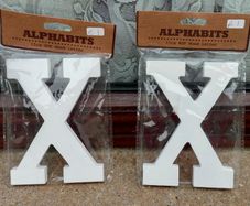 Two Timber Alphabits Letter X (new).