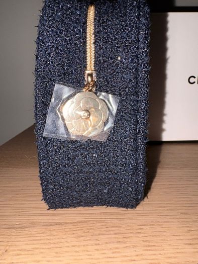 Authentic Chanel beauty tweed pouch