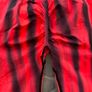 Red BlackTie Dye Wideband Waist Sports Leggings, size 10 Image 2