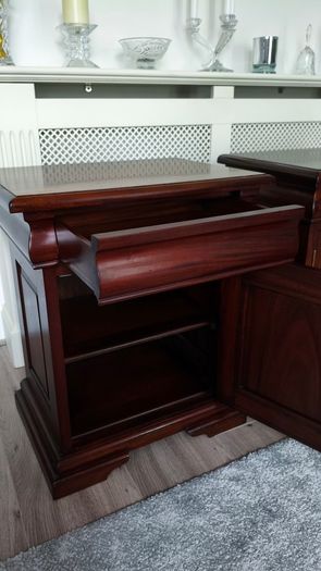 Pair of Solid Wood Bedside Lockers