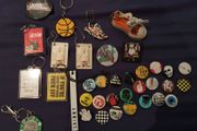 pins badges keychains