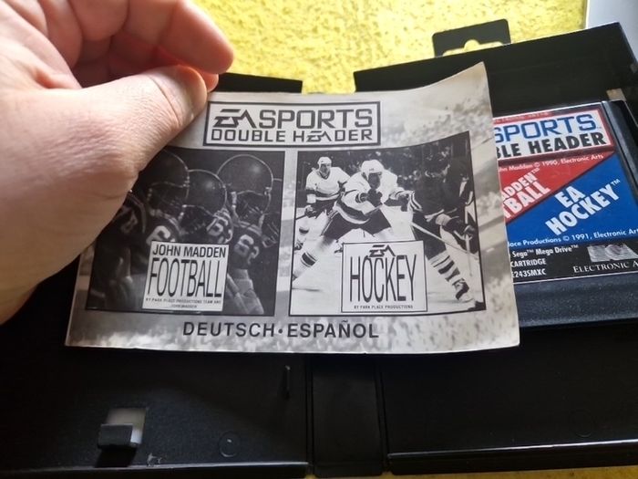 Ea Sports Double Header Hockey plus John Madden Football Arcade Retro Games Original