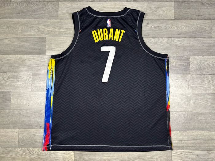 Nike Brooklyn Nets Kevin Durant Jean Michel Basquiat NBA basketball Jersey Mens XXL
