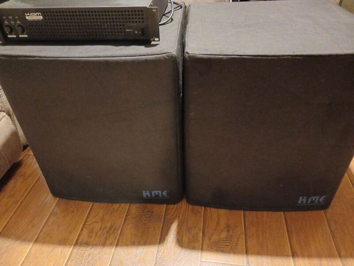 kme bass bins and kam power amp