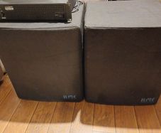 kme bass bins and kam power amp