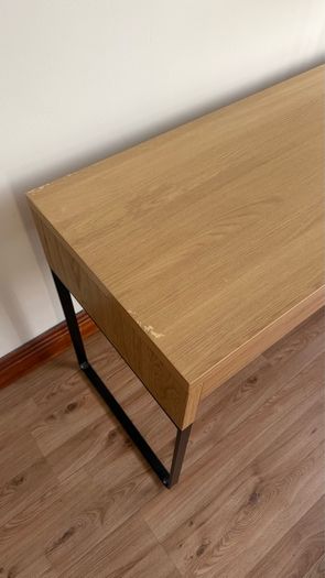 IKEA MICKE Desk 142cm - Oak Effect