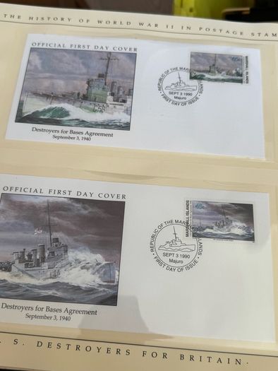 The History of World War II in post stamps