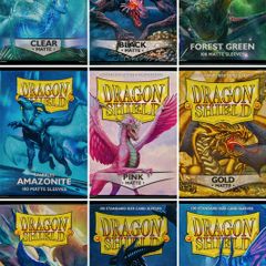 Multiple Colours Available - 1x Pack of 100 Matte Dragon Shield Card Sleeves Pokemon MTG Magic Lorcana