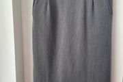 Oscar B Grey stretch skirt fully lined size 12 New