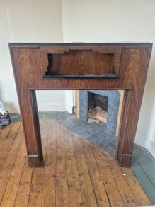 Vintage wooden mantle piece for sale