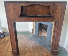 Vintage wooden mantle piece for sale
