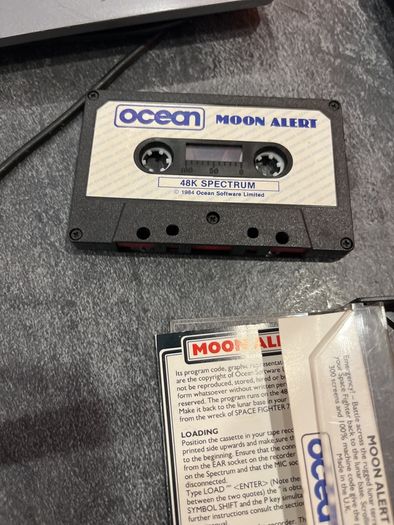 RARE ZX Spectrum Moon Alert (Ocean Software, 1984) - Immaculate Bob Wakelin Artwork