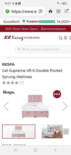 Pocket sprung gel mattress