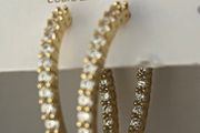 Cubic Zirconia Hoop Earrings