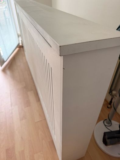 White radiator cover