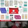 General Medi Mini First Aid Kit, 92 Pieces Small First Aid Kit - Includes Emergency Foil Blanket, Scissors for Travel, Home, Office, Vehicle, Camping, Workplace & Outdoor (Red) Image 5