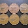 10 Irish 2 pence coins (1971-1996) Image 3