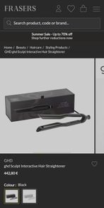 GHD Sculpt Interactive Hair Straightener
