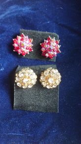 Costume clip on earrings/ jewellery