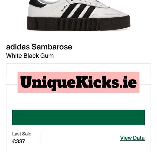 Premium Adidas Samba Rose Wedge Navy White Gum