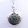 Vintage Sterling Silver Leaf Pendant and  Box Chain Necklace (L19,5" - 13,28g) Image 8