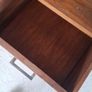 Solid Teak Vintage Style Bedside Drawers Image 3