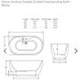 Freestanding Bath Brand New SONAS Andrea 1415mm Image 4