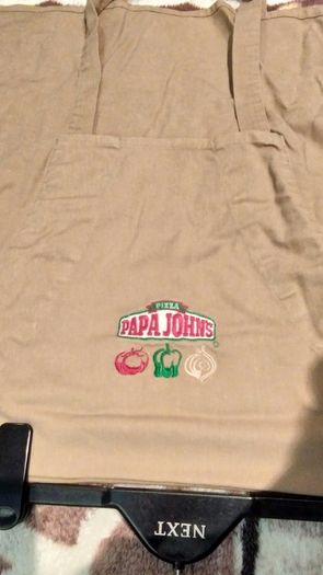 Papa Johns authentic apron